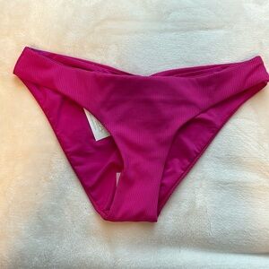 NWT Becca by Rebecca virtue fine line ribbed Adela Hipster bottoms